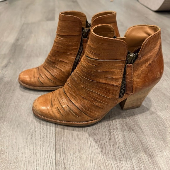 Paul Green Sisal Malibu Sliced Double Zip Ankle Bootie, Women’s Size 3.5 Leather - Picture 3 of 8